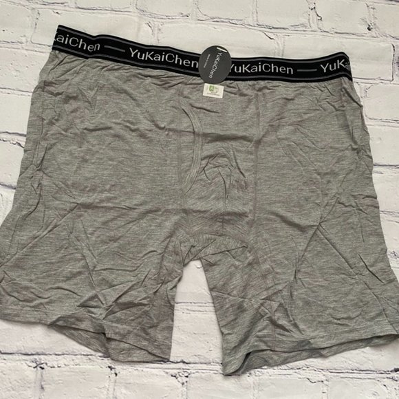 YuKaiChen Soft Bamboo Fiber Underwear Long Boxer - Picture 1 of 6